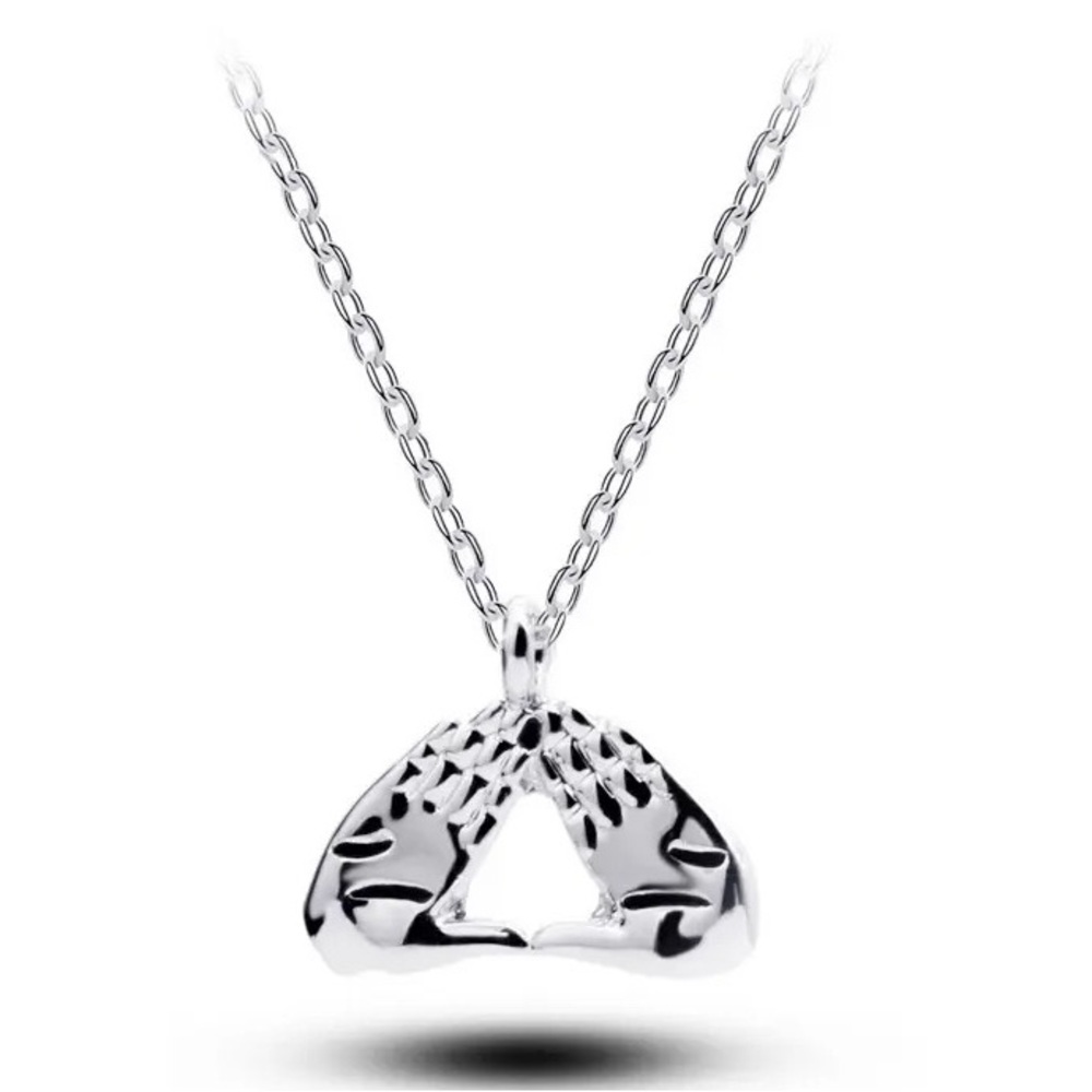 Delta Sigma Theta Hand Sign Necklace